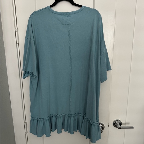 We The Free Blue Ruffle Top - Picture 3 of 3